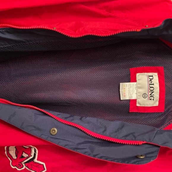 DeLong Chief Wahoo Cleveland Indians Rain Jacket XXL - Picture 6 of 10